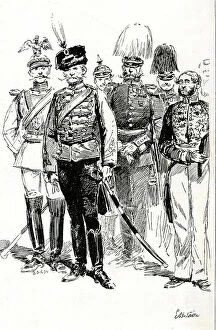 Edouard Collection: Delegation of foreign officers