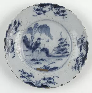 Images Dated 27th March 2018: Delftware plate