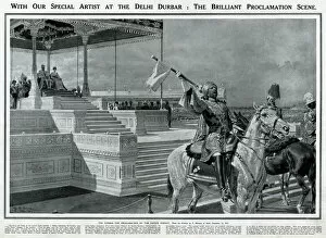 Delhi Durbar 1911 The Brilliant Proclamation Scene, Matania