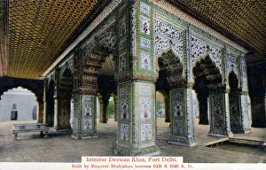 Jahan Collection: Delhi, India - Interior of Diwan-i-Khas, Fort Delhi