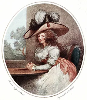 1788 Prints: Delia in Town, painted by George Morland