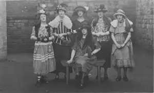 Drag Prints: Six delightful young ladies - actually men dressed up as women