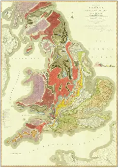 Manner Prints: Delineation of the Strata of England and Wales - Smith