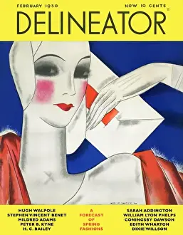 Delineator Prints: Delineator cover February 1930