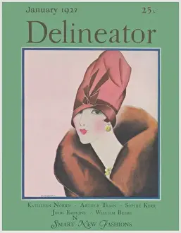 Delineator Prints: Delineator cover January 1927