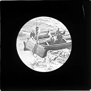 Deliveries Prints: Deliveries at Wolf Rock Lighthouse, Lands End, Cornwall