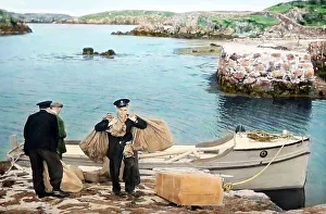 Delivering Prints: Delivering mail to a remote Hebrides island, 1940s/50s