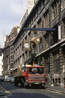 Offices Gallery: Delivery of paper for newsprint, Fleet Street, London