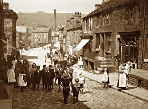 Delph Prints: Delph King Street early 1900s