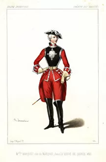 Delphine Marquet as the Marquis in La Veuve