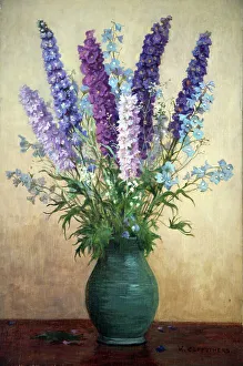 Delphiniums Prints: Delphiniums