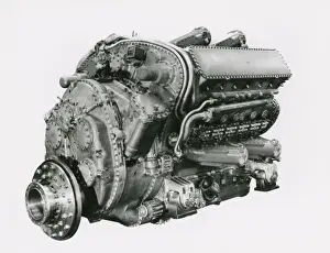 E130 Prints: Deltic 18, first 18 cylinder Deltic engine