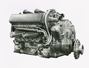 E130 Prints: Deltic 18, first 18 cylinder Deltic engine, E130