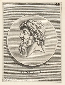 Ignatio De Lazari Prints: Demetrius II, called Nicator, Seleucid Emperor, died 125 BC