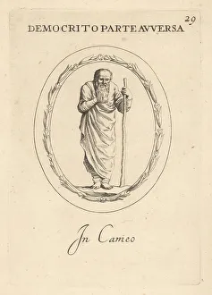 Thinker Prints: Democritus, ancient Greek philosopher, c. 460-370 BC