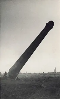 Images Dated 24th April 2012: Demolition of a Factory Chimney - Chorley, Lancashire