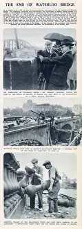 Images Dated 29th March 2021: The demolition of Waterloo Bridge