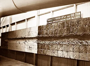 Elswick Prints: Demonstrating the force of a projectile from 110