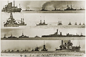Images Dated 20th February 2017: Demonstration of Britains sea power, Spithead, July 1914