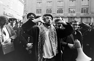 Demonstration in London -- the man in the centre is probably Sid Rawle (1945-2010)