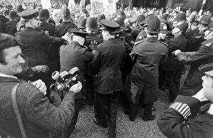 Activist Gallery: Demonstration outside Gamages department store, Holborn, London