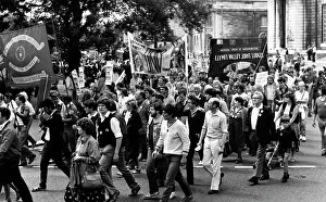 Protesters Prints: Demonstration in support of miners 1984