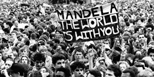 Movement Prints: Demonstration supporting Nelson Mandela