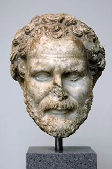Orator Gallery: Demosthenes (384-322 B.C). Greek statesman and orator of anc