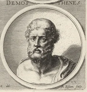 Orator Prints: Demosthenes, Greek statesman and orator, 384-322 BC