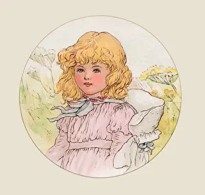Demure young girl