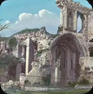 Topography Prints: Denbigh Castle, North Wales