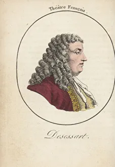 Theatre Francais Prints: Denis Deschanet or Des Essarts, French actor, 1737-1793