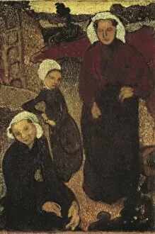 Impressionists Gallery: DENIS, Maurice (1870-1943). Breton women. 1890