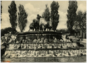 Images Dated 16th December 2016: Denmark - Copenhagen - The Fountain of Gefion