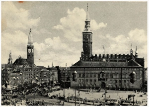 Images Dated 16th December 2016: Denmark - Copenhagen - The Town Hall