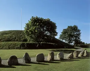 Dane Prints: DENMARK. JUTLAND. VEJLE. Jelling. Gorms burial