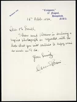 Brain Collection: Dennis Brain Letter 1955
