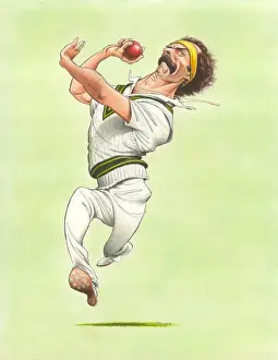 Dennis Prints: Dennis Lillee - Australian Cricketer