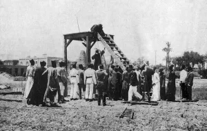Incident Prints: The Denshawai incident: erecting the scaffold
