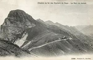 Dent de Jaman Mountain, Switzerland and Railway Station