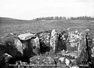 Denuded Cairn, Lough Crew Showing Arrangements of Chambers
