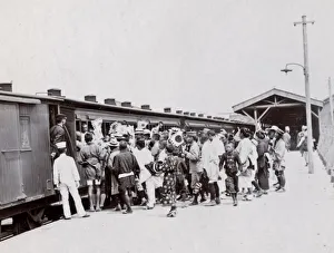 Departing soldiers, Russo-Japanese War 1904-5