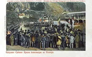 On Lookers Prints: Departure of King Alexander of Serbia at Kotor