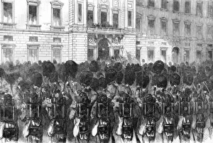 Crimea Prints: Departure of Scots Fusiliers for Crimean War, 1854