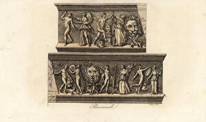 Mysteries Collection: Depiction of a Roman Bacchanal or Bacchanalia
