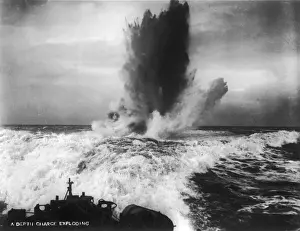 Wake Prints: A Depth Charge Exploding