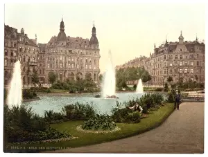 Deutsche Prints: Der Deutsche Ring, Cologne, the Rhine, Germany