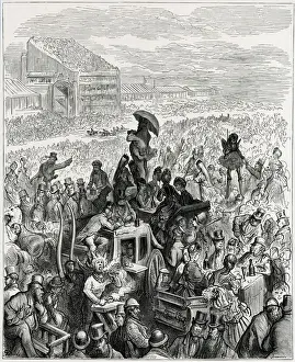 Dore Prints: The Derby Crowd