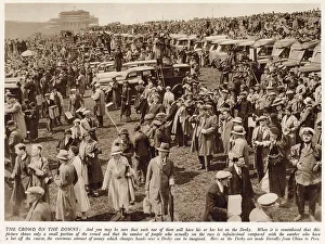 Epsom Prints: Derby crowds at Epsom, Surrey
