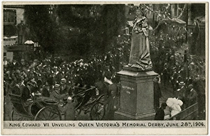 Images Dated 8th April 2016: Derby, England - Unveiling statue of Queen Victoria